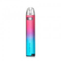 Uwell Caliburn A2S Pod cihazı pembe-mavi degrade renkli, kompakt pod sistem.