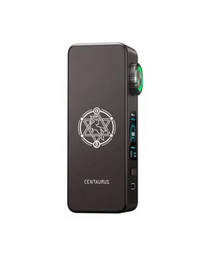 Lost Vape Centaurus M100 Mod Siyah, Alfa sembollü, kompakt elektronik sigara