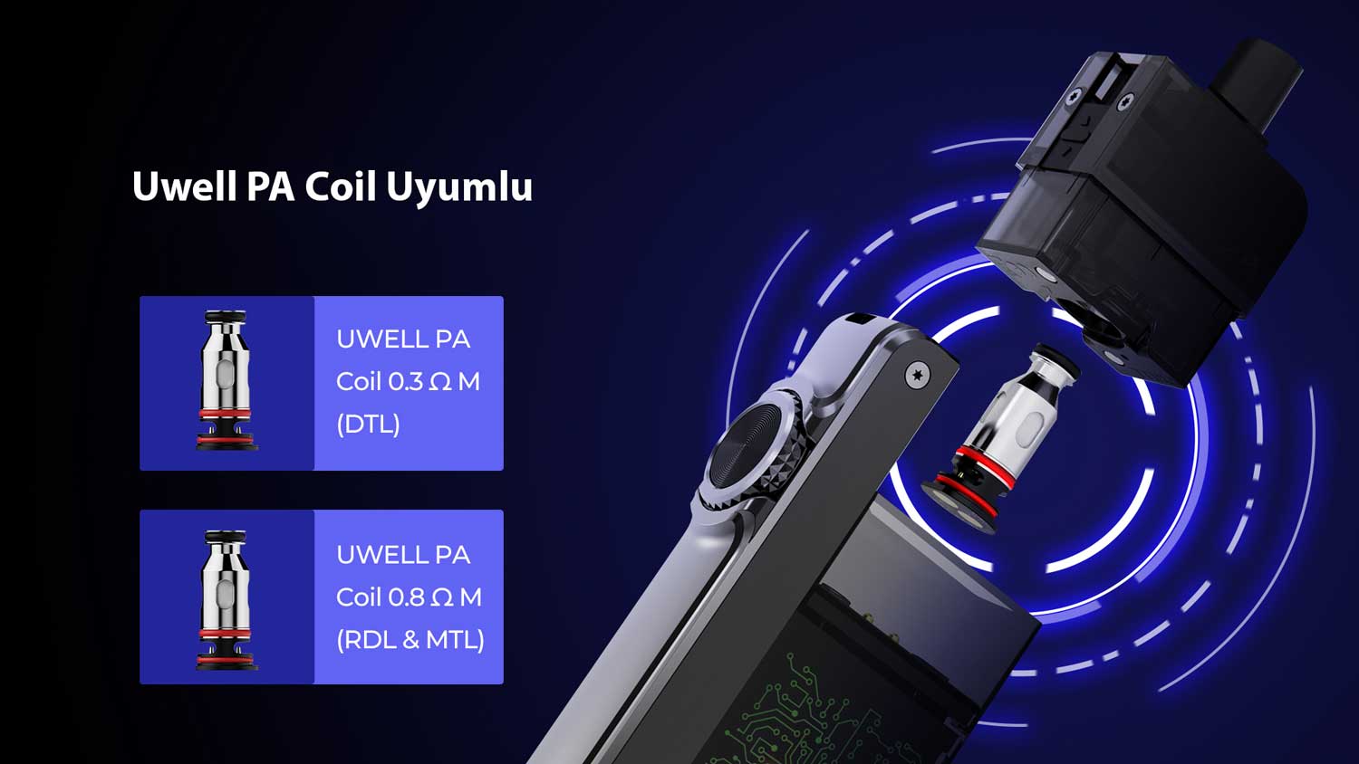 Uwell crown b pod pa coil