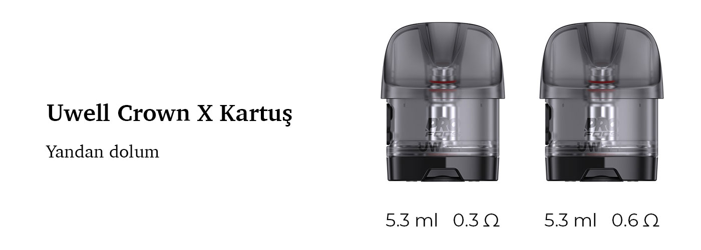 crown x kartuşları